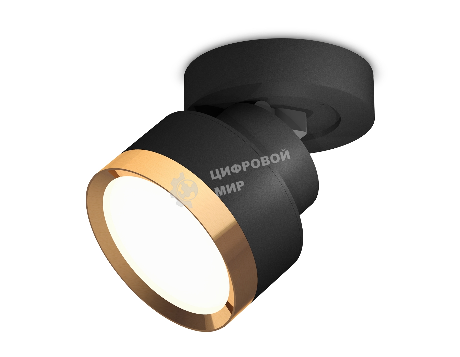 Светильник Ambrella Light XM8102004 SBK/PYG черный песок/золото желтое полированное GX53 (A2229, A2106, C8102, N8124)