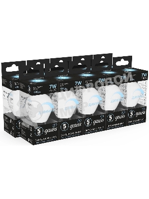 Лампа светодиодная Gauss Led Globe-dim E27 7Вт 4100К диммируемая