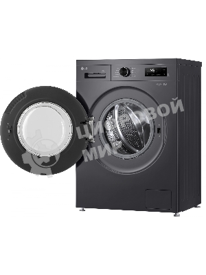 Стиральная машина LG F2Y1WS6J темно-серый, загрузка фронтальная 6,5 кг, 1200 об/мин., класс: A