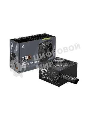 Блок питания MSI MAG A750BN PCIE5 II, 750Вт, 80+ Bronze, 120мм, немодульный, черный