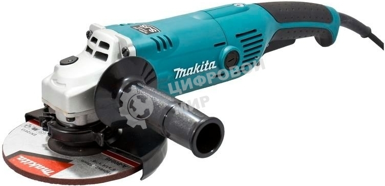 Угловая шлифовальная машина Makita GA6021 УШМ,ф150мм, 1050Вт,10000об\м,2.3кг,кор,муфта SJS,фикс вкл-ля,шлиф диск