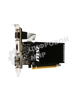 Видеокарта MSI PCI-E GT 710 2GD3H LP nVidia GeForce GT 710 2048Mb 64bit DDR3 954/1600 DVIx1/HDMIx1/CRTx1/HDCP Ret low profile