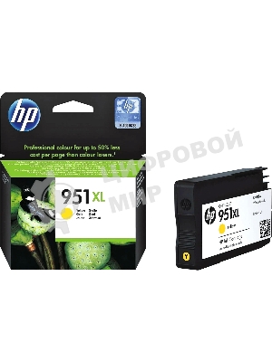 Картридж струйный HP 951XL CN048AE желтый для HP OJ Pro 8100/8600 (1500 стр.)