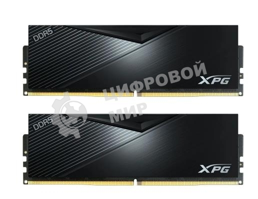 Оперативная память XPG Lancer, DDR5, 64GB (2x32GB), 6000MHz, CL30, DIMM, с радиаторами, черный