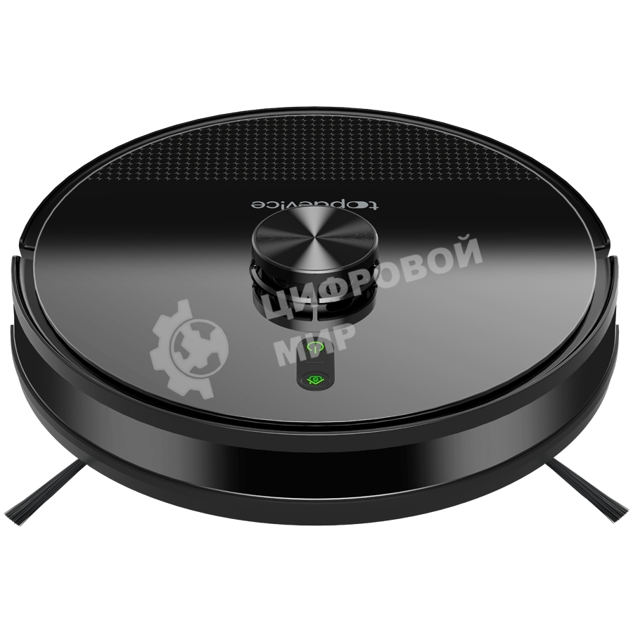Робот-пылесос TopDevice TDSRC003_BK черный, 40 Вт, 2600 мА·ч Li-Ion, уборка влажная/сухая, пылесборник контейнер 0.4 л