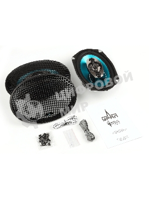 Колонки автомобильные Ural Бирюза АС-Б6947, 200Вт, 93дБ, 4Ом, 15x23см, (6x9дюйм), 2шт, коаксиальные, четырехполосные