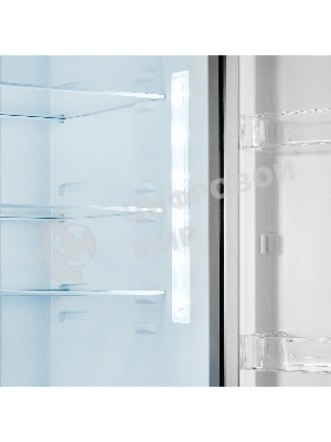 Холодильник Maunfeld MFF200NFSB10 Inverter черный двухкамерный 257/94л морозилка снизу, No Frost