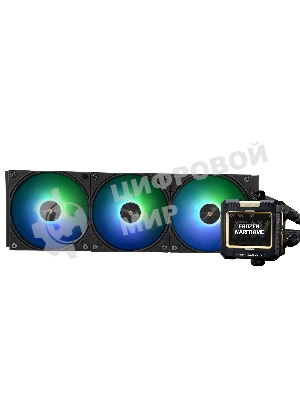 Система жидкостного охлаждения Thermalright Frozen Warframe 360 ARGB Soc-AM5/AM4/1200/1700/1851 черный 4-pin 29.8dB Al LCD Ret (F-WFRAME-360-BL-ARGB)