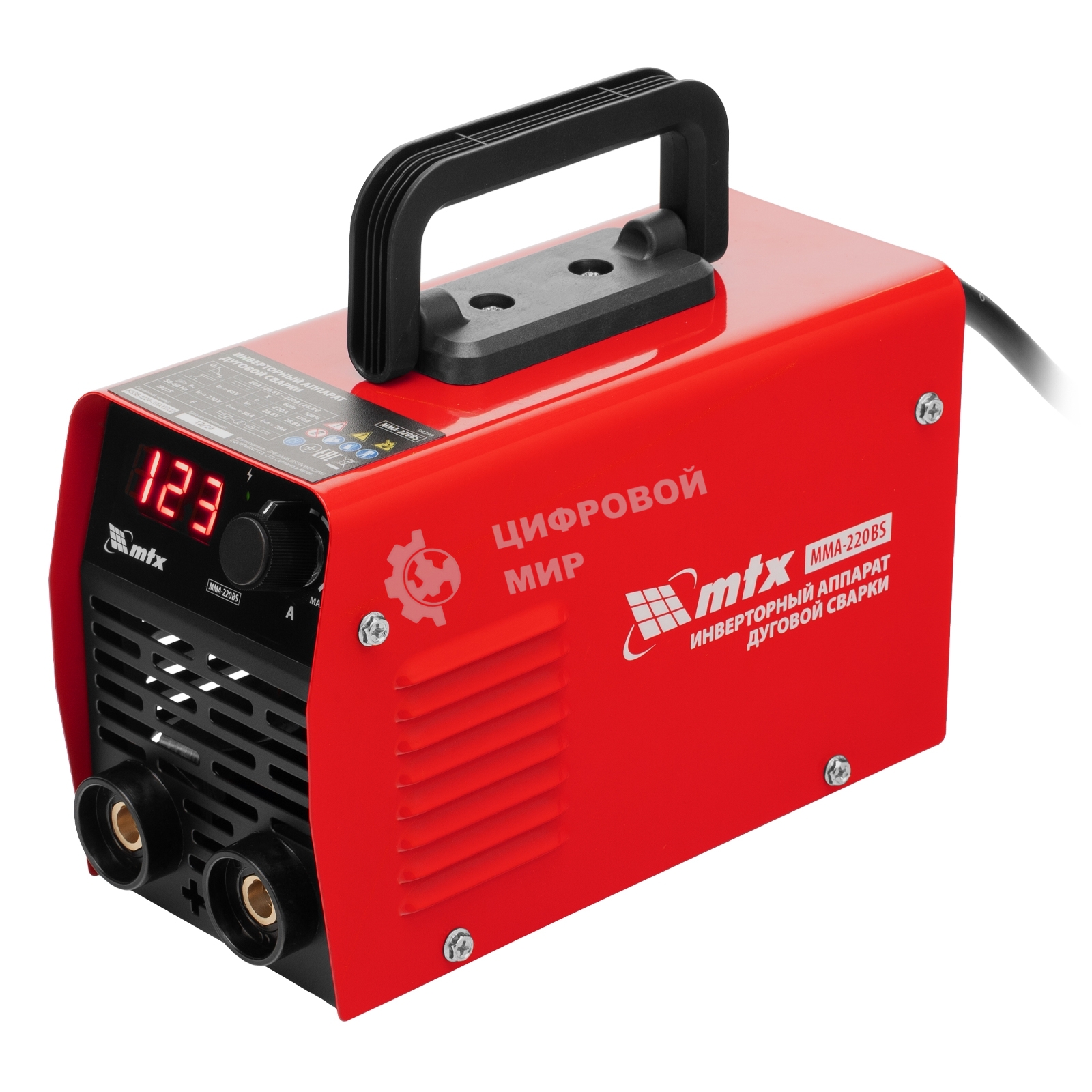 Инверторный аппарат дуговой сварки MTX MMA-220BS, 220 А, ПВ 60%
