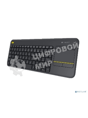 Клавиатура Logitech K400 Wireless Touch Plus беспроводная, радиоканал, чёрный