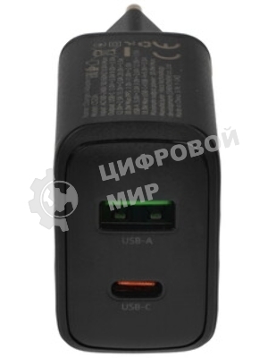 Сетевое зарядное устройство Hoco 30Вт, 3А, QC3.0/PD, 1хUSB, 1хType-C, CS23A, черный, коробка