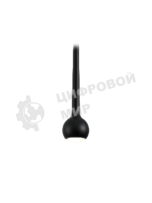 Светильник трековый светодиодный GV1644 BK черный IP20 9W 4200K 48V D75*1500