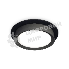 Комплект встраиваемого светильника Ambrella light XC8051002 SBK/PBK черный песок/черный полированный GX53 (C8051, N8113)