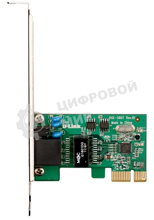 Сетевая карта D-Link DGE-560T Сетевой PCI Express адаптер с 1 портом 10/100/1000Base-T