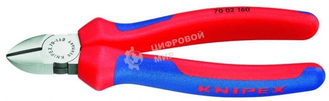 Бокорезы Knipex 7002160160 мм диагональные, ручки с двухцветными многокомпонентными чехлами