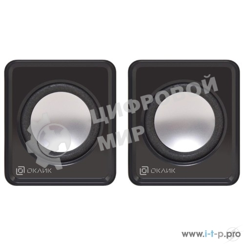 Акустическая система Oklick OK-331 2.0 черный 6Вт