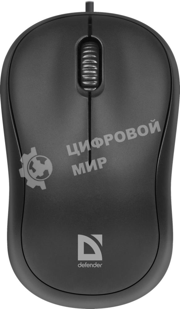 Мышь проводная Defender Patch MS-759 черный, 1000 dpi, USB, кнопки - 3