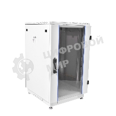 Шкаф телекоммуникационный напольный 18U (600x800) дверь стекло, черный (ШТК-М-18.6.8-1ААА-9005)