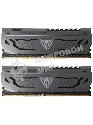Оперативная память Patriot Viper Steel, DDR4, 32GB (2x16GB), 3600MHz, CL18, DIMM, радиатор, черный