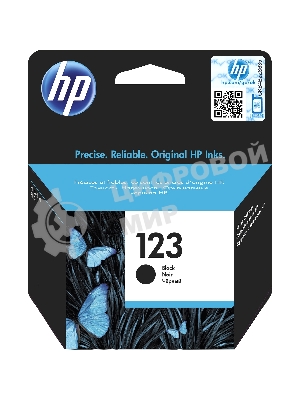 Картридж струйный HP 123 (F6V17AE) черный, 120 стр., для DeskJet 2130