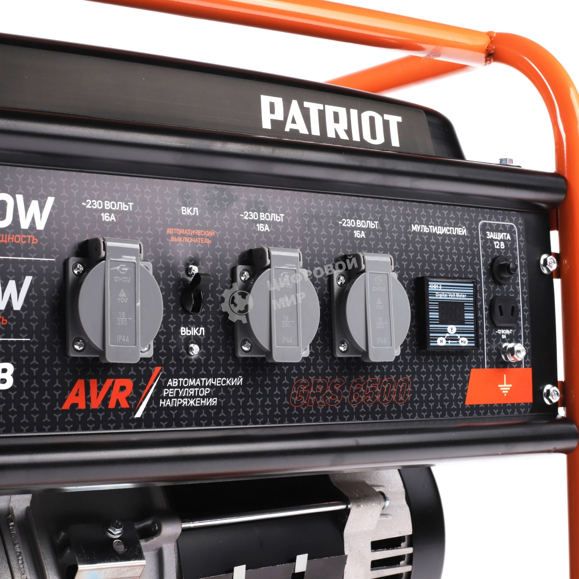 Электрогенератор бензиновый Patriot GRS 6500, 5.5 кВт, 75 дБ, 70 кг