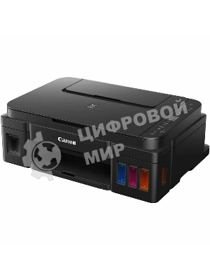 МФУ струйное Canon PIXMA G3416 (2315C052), А4, цветной, печ. 8.8 стр/мин. (ч/б) 5 стр/мин. (цвет), скан. до 3 стр/мин., 4800x1200 dpi (печать) 1200х600 dpi (скан.), USB, Wi-Fi