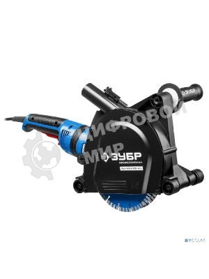 Штроборез Зубр ЗШ-П45-2100 ПВТК глуб. 45 мм, 180 мм, подключ. пылесоса, плавный пуск, 2100 Вт