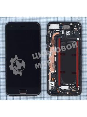 Дисплей для Asus ZS551KL с рамкой, серый