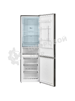 Холодильник Maunfeld MFF200NFSB10 Inverter черный двухкамерный 257/94л морозилка снизу, No Frost