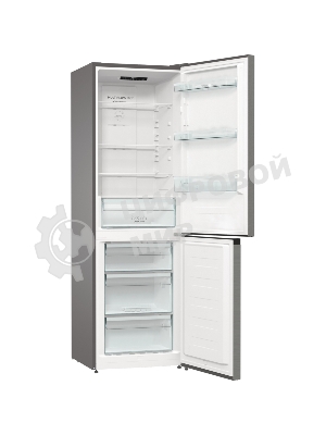 Холодильник Gorenje NRKE62XL серебристый металлик двухкамерный 203/99л морозилка снизу, No Frost