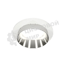 Комплект встраиваемого светильника Ambrella light XC6512022 SWH/PSL белый песок/серебро полированное MR16 GU5.3 (C6512, N6132)