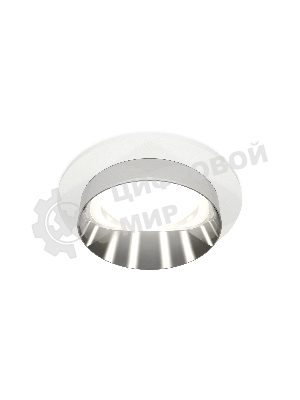 Комплект встраиваемого светильника Ambrella light XC6512022 SWH/PSL белый песок/серебро полированное MR16 GU5.3 (C6512, N6132)
