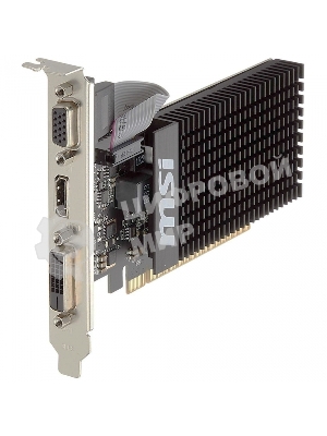 Видеокарта MSI PCI-E GT 710 2GD3H LP nVidia GeForce GT 710 2048Mb 64bit DDR3 954/1600 DVIx1/HDMIx1/CRTx1/HDCP Ret low profile