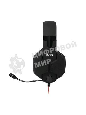 Гарнитура Sven AP-G988MV чёрный-красный, проводная, 3.5 мм