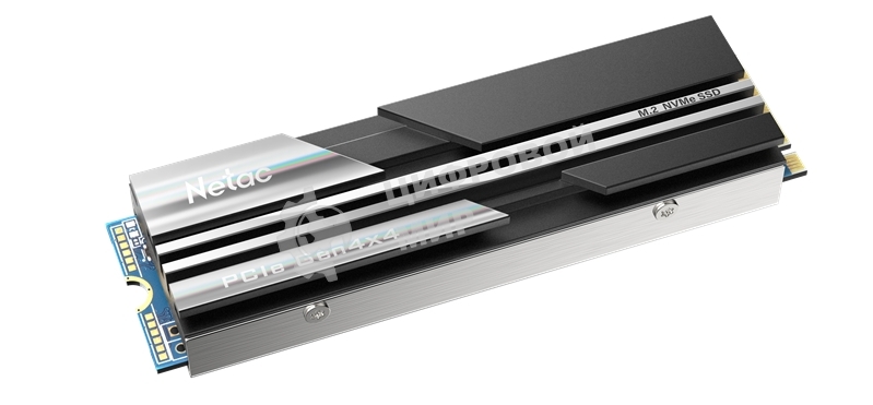Накопитель SSD Netac NV5000, 1Tb, M.2 2280, PCIe 4.0 x4, NVMe, R/W 5000/4400, с радиатором