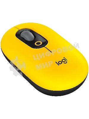 Мышь беспроводная Logitech POP Mouse желтый, 4000 dpi, Bluetooth, кнопки - 4