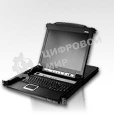 Коммутаторы консоли ATEN SINGLE RAIL 16P PS/2-USB LCDKVMP 17INCH (CL5716MR).