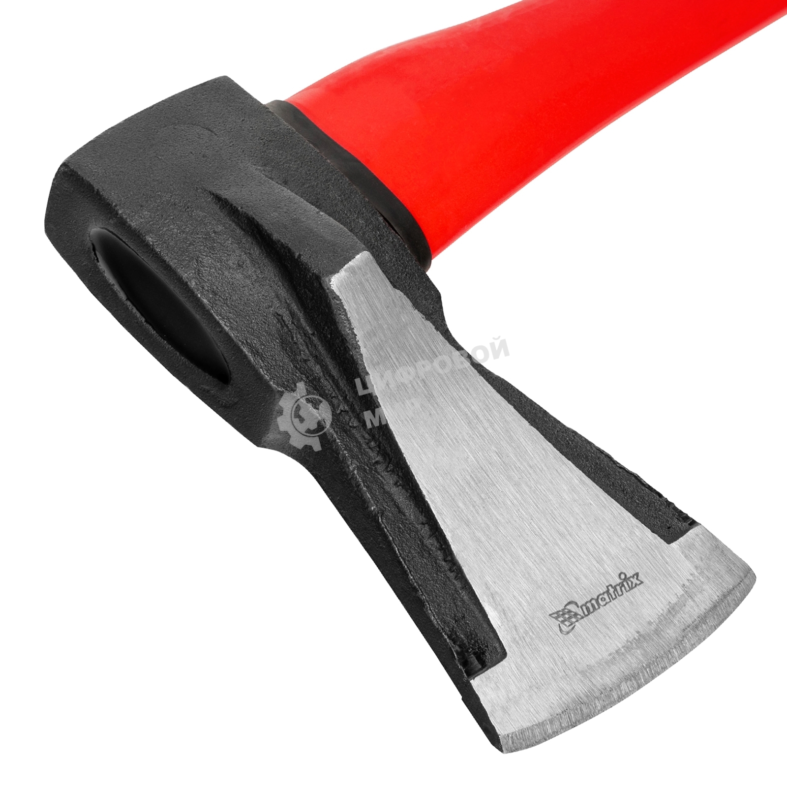 Топор-колун Matrix с клиновидным полотном 2500 г, фибергласовое обрезиненное топорище 880 мм