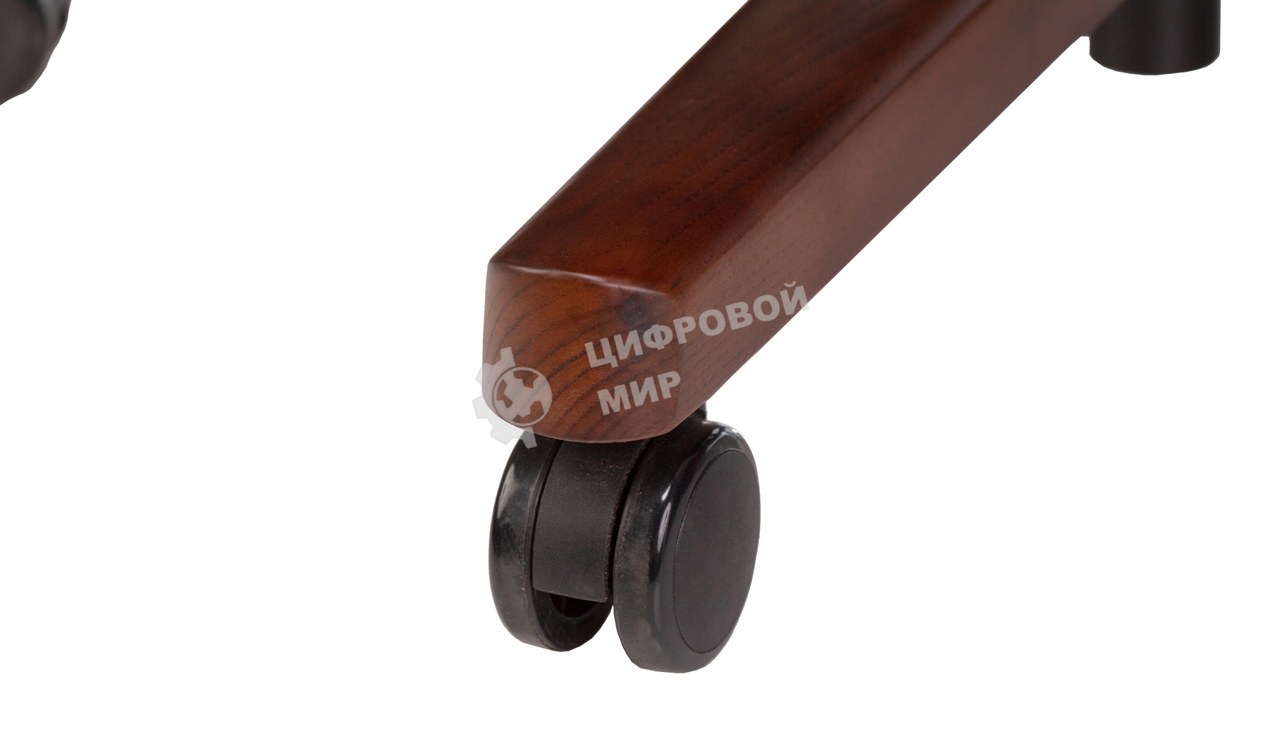 Кресло руководителя Бюрократ DUKE белый, кожа, крестовина металл/дерево