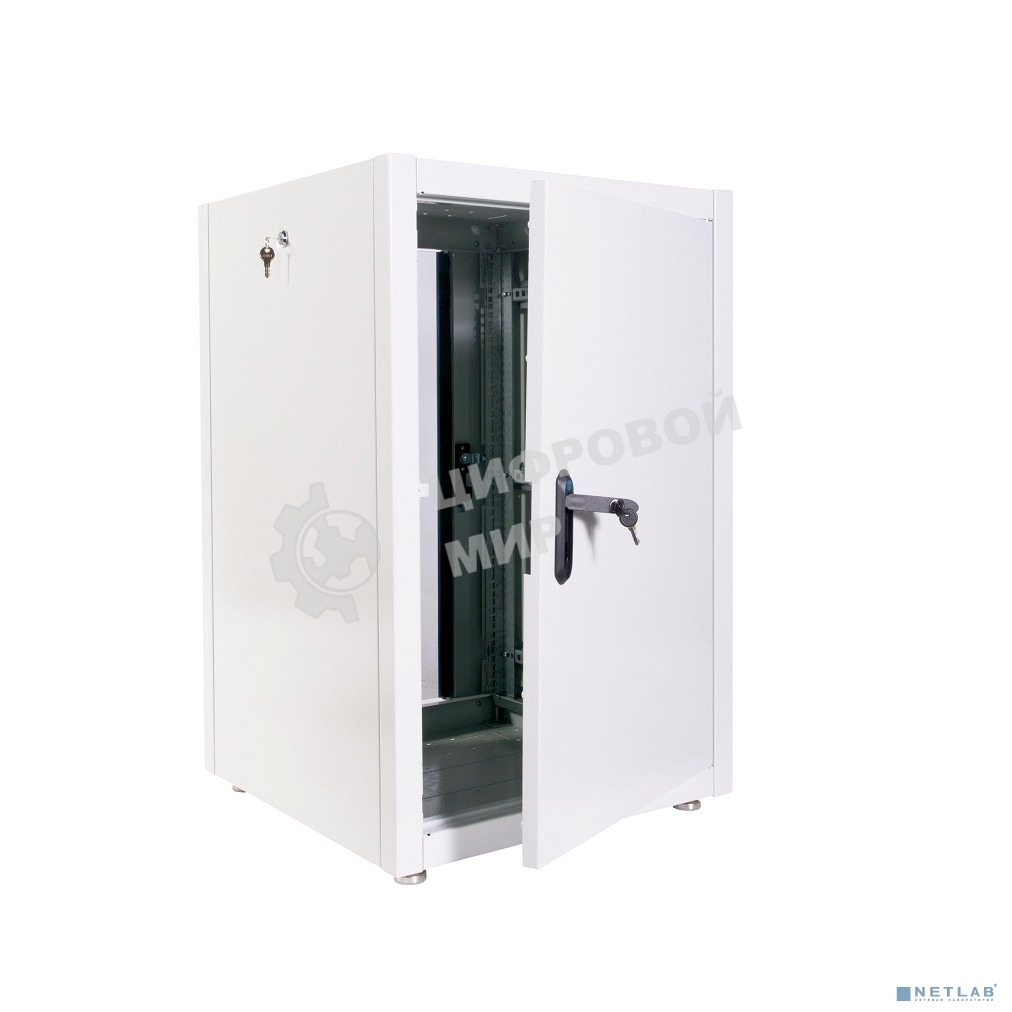 Шкаф телекоммуникационный напольный ЭКОНОМ 18U (600 × 800) дверь стекло, дверь металл