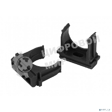 Крепеж-клипса ЭРА (черный) для трубы d 16мм (100/2000/70000)