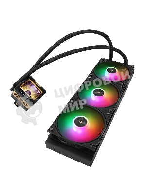 Система жидкостного охлаждения Thermalright Frozen Warframe 360 ARGB Soc-AM5/AM4/1200/1700/1851 черный 4-pin 29.8dB Al LCD Ret (F-WFRAME-360-BL-ARGB)