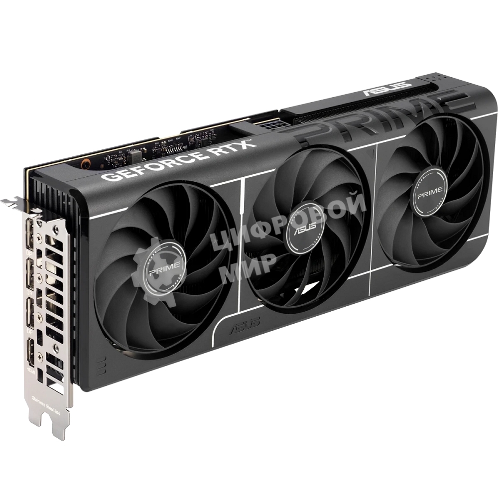 Видеокарта ASUS GeForce RTX 5060 Ti PRIME OC, NVIDIA RTX 5060 Ti, 8 ГБ GDDR7, 128 бит, PCI-e 5.0, 1xHDMI, 3xDP, 2647 МГц