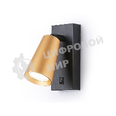 Светильник Ambrella light TA13142 BK/GD черный/золото GU10 max 12W 140*60*90