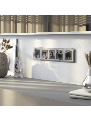 Накладка для розетки USB (графит матовый)