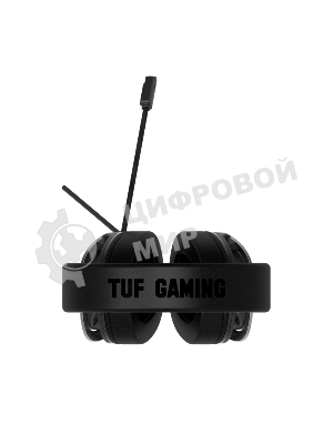 Гарнитура ASUS TUF Gaming H3 чёрный/серый, проводная, mini jack 3.5 мм, регулятор громкости, отключаемый микрофон