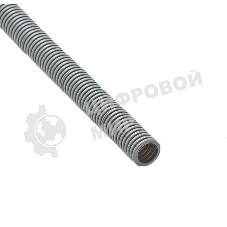 Труба гофрированная ПВХ d25 мм с протяжкой сер. (50 м) Ruvinil 12501