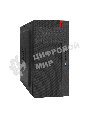 Компьютерный корпус Miditower ExeGate AA-440U-AA400 (ATX, AA400 8 см, 2*USB+1*USB 3.0, аудио, черный)
