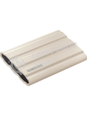 Внешний SSD Samsung T7 Shield, 1TB, USB 3.2 Gen 2 Type-C, R/W 1050/1000, бежевый