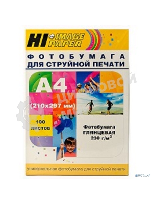 Бумага Hi-Black A200102U Фотобумага глянцевая односторонняя (Hi-image paper) A4, 230 г/м, 100 л. H230-A4-100